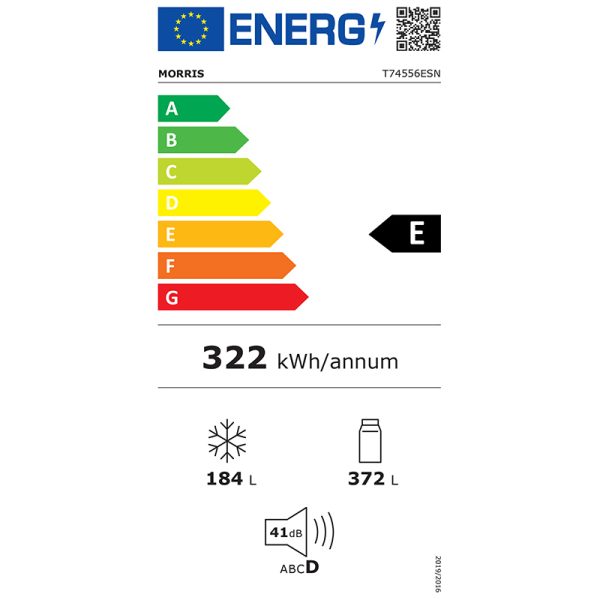 Morris T74556ESN Ψυγείο Ντουλάπα Total NoFrost Υ178xΠ91.1xΒ70.6εκ. Inox