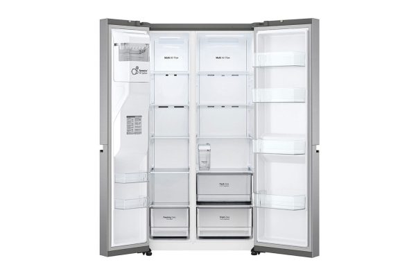 LG GSLV51PZXE Ψυγείο Ντουλάπα Total NoFrost Υ179xΠ91.3xΒ73.5εκ. Inox