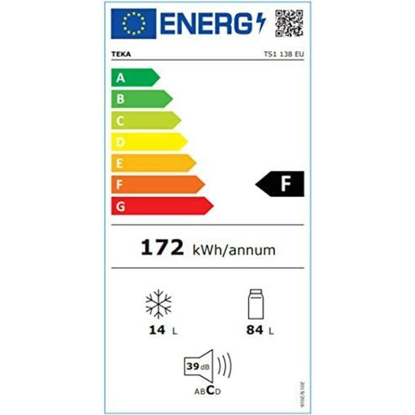 Teka TS1 138 Mini Bar 98lt Υ84.5xΠ50.1xΒ54εκ. Λευκό