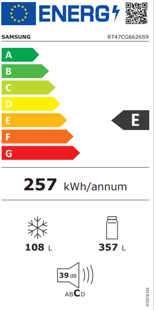 Samsung RT47CG6626S9ES Ψυγείο Δίπορτο NoFrost Υ182.5xΠ70xΒ71εκ. Γκρι