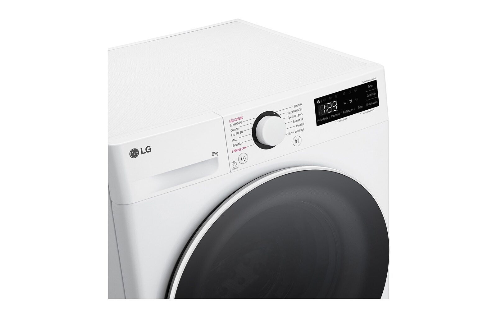 LG Πλυντήριο Ρούχων 9kg με Ατμό 1400 Στροφών F4R5009TSWW