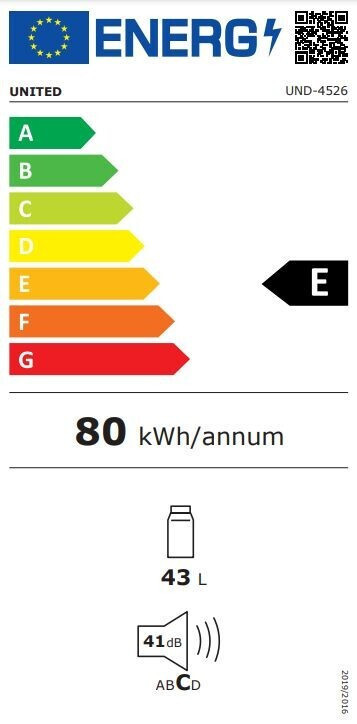 United UND-4526 Mini Bar Υ49.2xΠ47.2xΒ45εκ. Λευκό