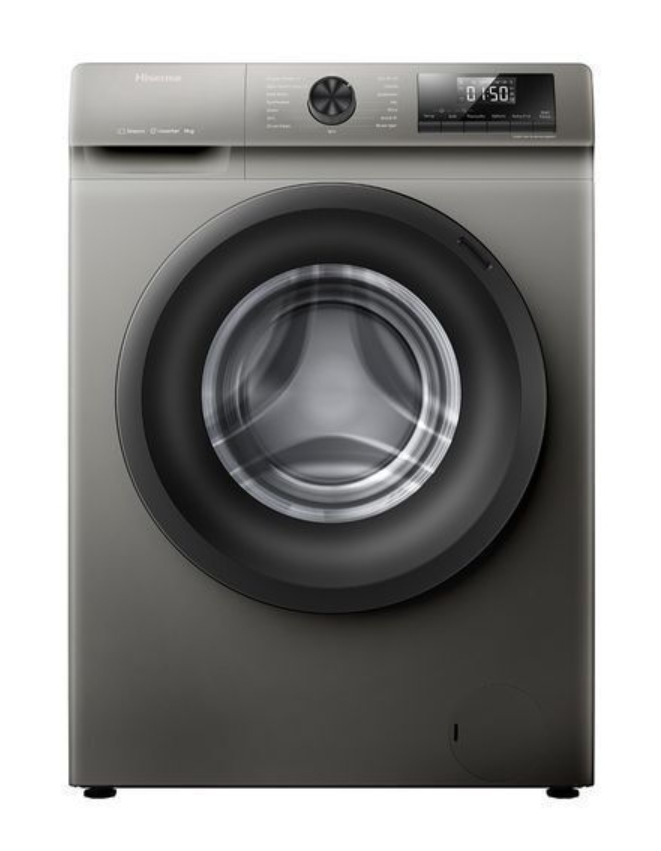 Hisense Πλυντήριο Ρούχων 8kg 1400 Στροφών Γκρι WFQP8014EVMT