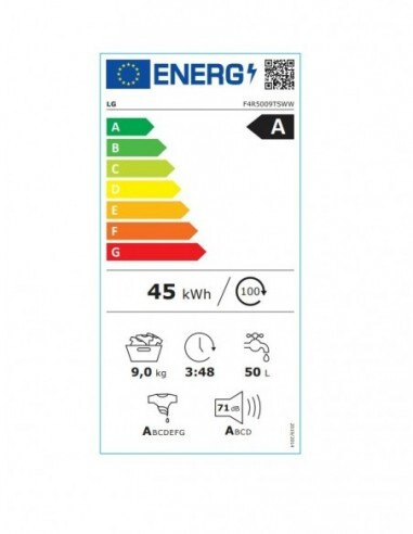 LG Πλυντήριο Ρούχων 9kg με Ατμό 1400 Στροφών F4R5009TNWS