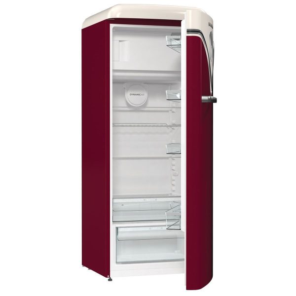 Gorenje OBRB615DR Retro Μονόπορτο Ψυγείο 247lt Υ152.5xΠ59.5xΒ66.1εκ. Κόκκινο