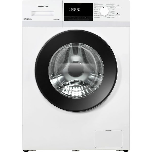 United Πλυντήριο Ρούχων 7kg 1200 Στροφών UWM-7124BS