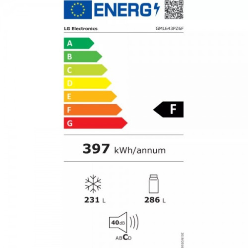 LG GML643PZ6F Ψυγείο Ντουλάπα Total NoFrost Υ178.7xΠ83.5xΒ73.4εκ. Inox