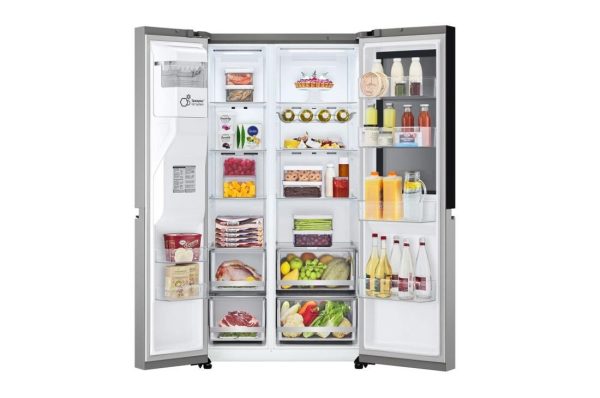 LG GSGV80PYLD Ψυγείο Ντουλάπα Total NoFrost Υ179xΠ91.3xΒ73.5εκ. Inox