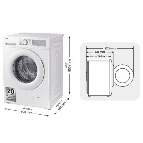 Samsung Πλυντήριο Ρούχων 8kg 1400 Στροφών WW80CGC04DTH