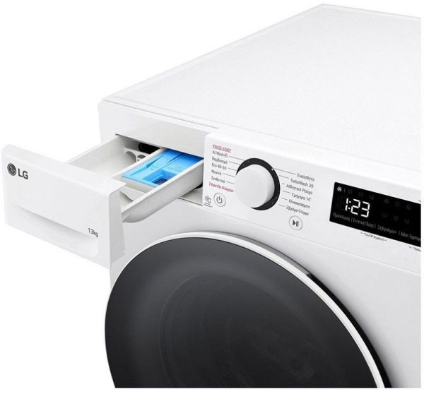 LG Πλυντήριο Ρούχων 13kg με Ατμό 1400 Στροφών F4R5013TSWW