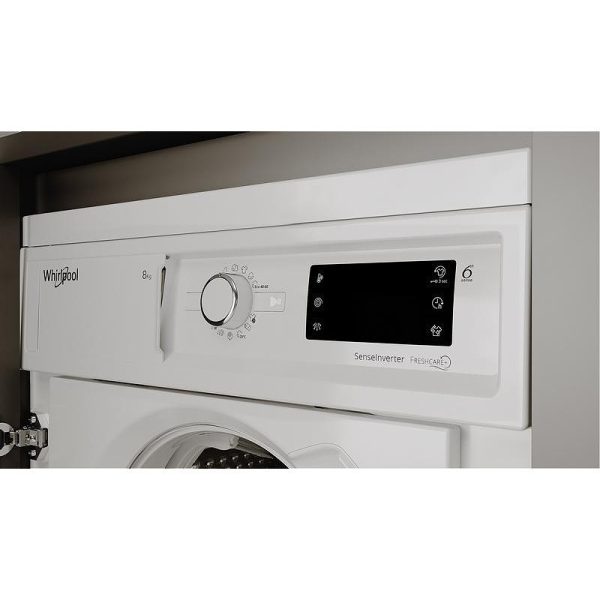 Whirlpool Εντοιχιζόμενο Πλυντήριο Ρούχων 8kg 1400 Στροφών WMWG 81485E EU