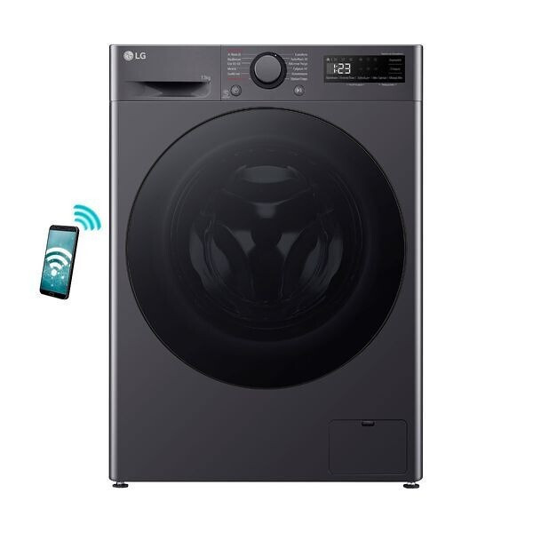 LG Πλυντήριο Ρούχων 13kg με Ατμό 1400 Στροφών Γκρι F4R5013TSMB