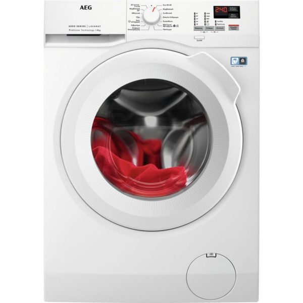 AEG Πλυντήριο Ρούχων 8kg 1400 Στροφών LF6EK148WG