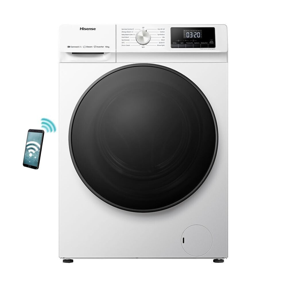 Hisense Πλυντήριο Ρούχων 10kg 1400 Στροφών WFQA1014 EVJMW