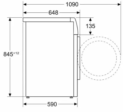 Bosch Πλυντήριο Ρούχων 9kg 1400 Στροφών WGB244A0BY