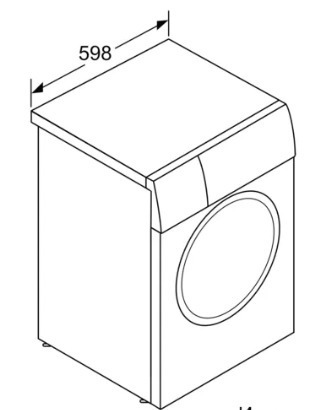 Bosch Πλυντήριο Ρούχων 9kg 1400 Στροφών WGB244A0BY