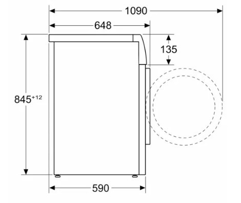 Bosch WGB254A0BY Πλυντήριο Ρούχων 10kg 1600 Στροφών