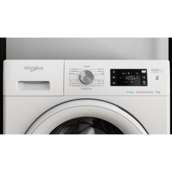 Whirlpool Πλυντήριο Ρούχων 7kg 1200 Στροφών FFB 7259 WV