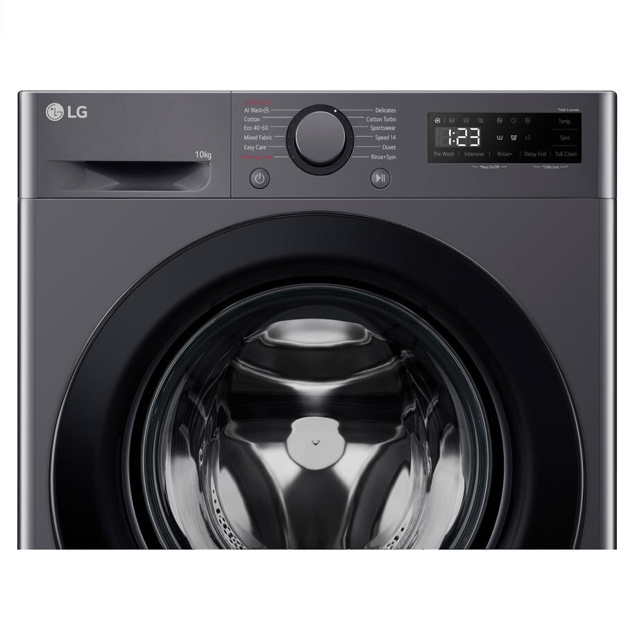 LG Πλυντήριο Ρούχων 10kg 1400 Στροφών Γκρι F4WR510SBM