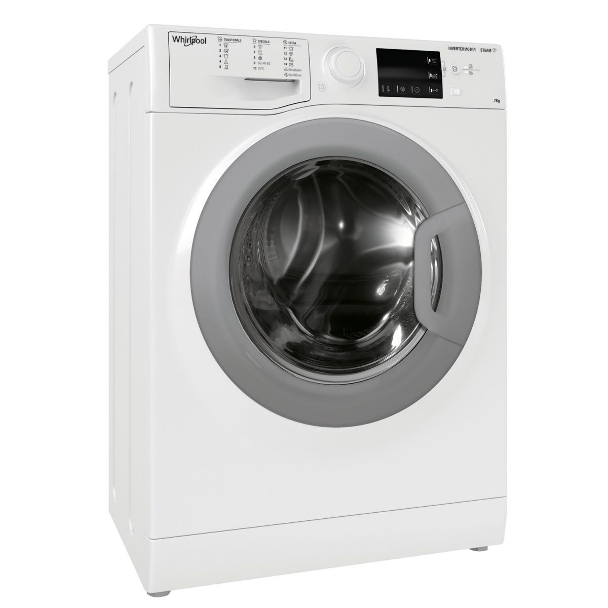 Whirlpool Πλυντήριο Ρούχων 7kg 1200 Στροφών WRSB 7259/WS