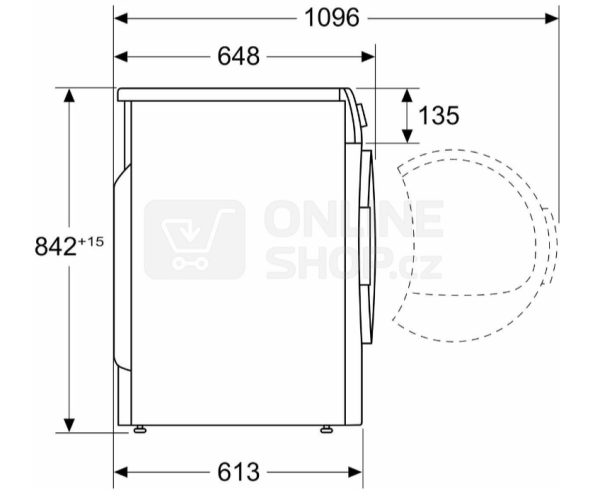 Bosch Πλυντήριο Ρούχων 9kg 1400 Στροφών WGG244A9BY