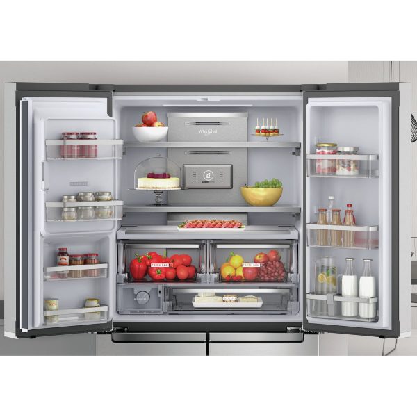 Whirlpool WQ9I MO1L Ψυγείο Ντουλάπα 592lt NoFrost Υ187.6xΠ90.8xΒ71.6εκ. Inox