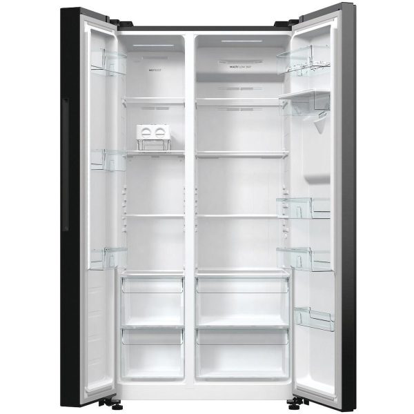 Gorenje NRR9185EABXLWD Ψυγείο Ντουλάπα NoFrost Υ178.6xΠ91.5xΒ67εκ. Μαύρο