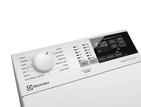 Electrolux Πλυντήριο Ρούχων Άνω Φόρτωσης 6kg με Ατμό 1151 Στροφών EW6TN24262P