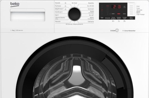 Beko Πλυντήριο Ρούχων 9kg 1200 Στροφών WUV9612WPBSE