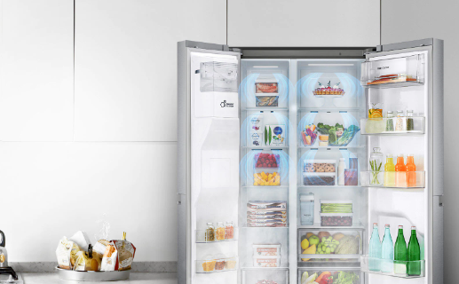 LG GSXV91MBAF Ψυγείο Ντουλάπα 635lt Total NoFrost Υ179xΠ91.3xΒ73.5εκ. Inox