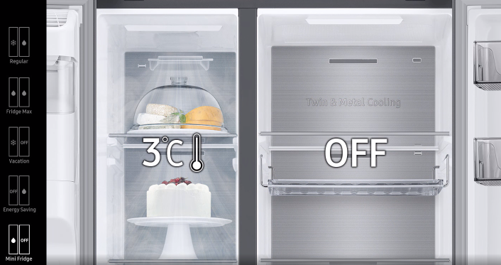 Samsung RH68B8821S9 Ψυγείο Ντουλάπα 627lt NoFrost Υ178xΠ91.2xΒ71.6εκ. Inox