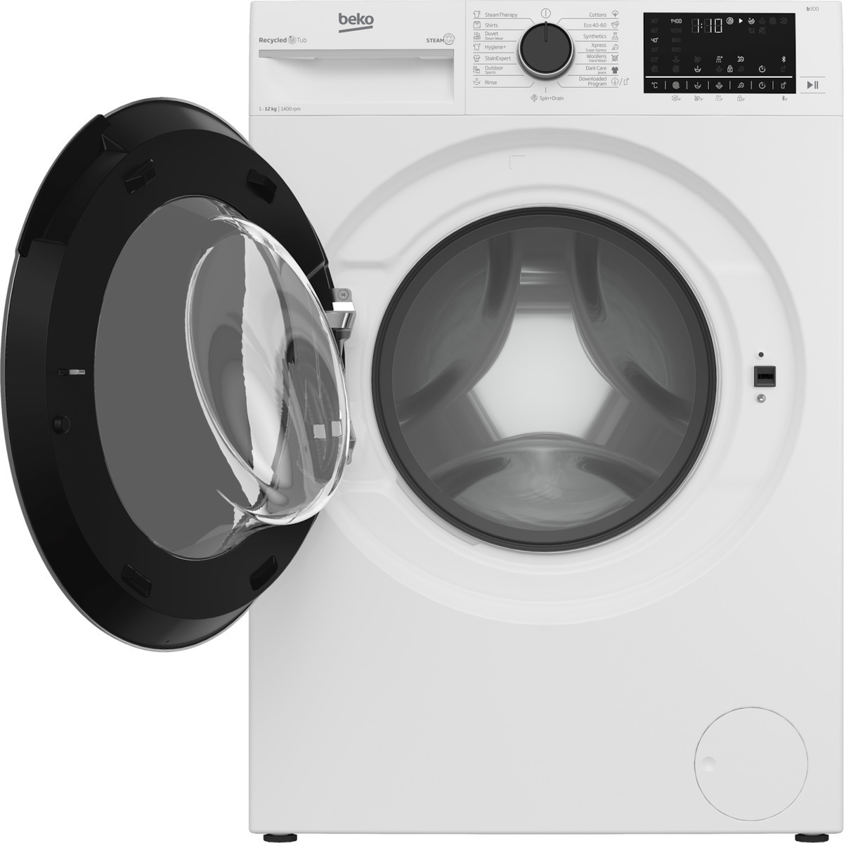 Beko Πλυντήριο Ρούχων 12kg με Ατμό 1400 Στροφών B3WFT5124111WP