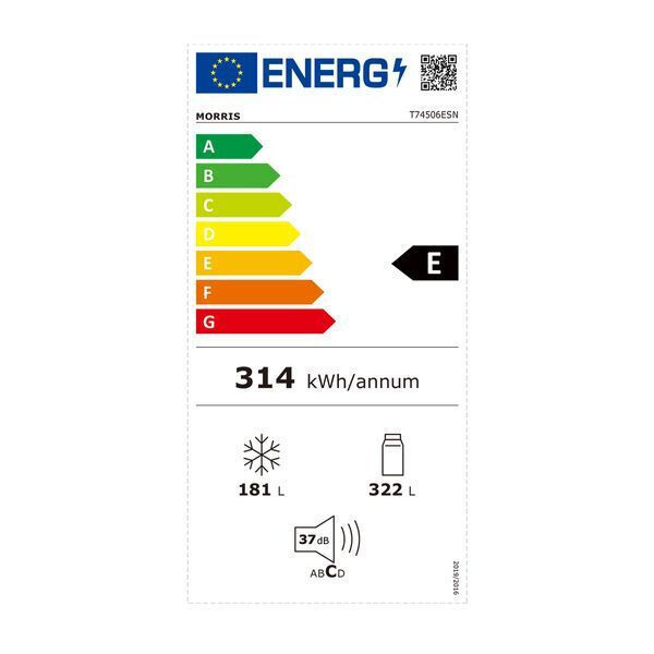 Morris T74506ESN Ψυγείο Ντουλάπα Total NoFrost Υ176.8xΠ92xΒ63εκ. Inox