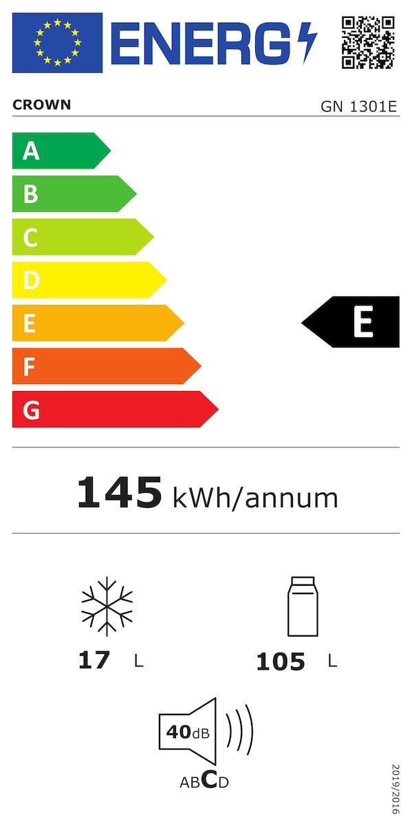 Crown GN 1301E Mini Bar Υ83.8xΠ54xΒ59.5εκ. Λευκό