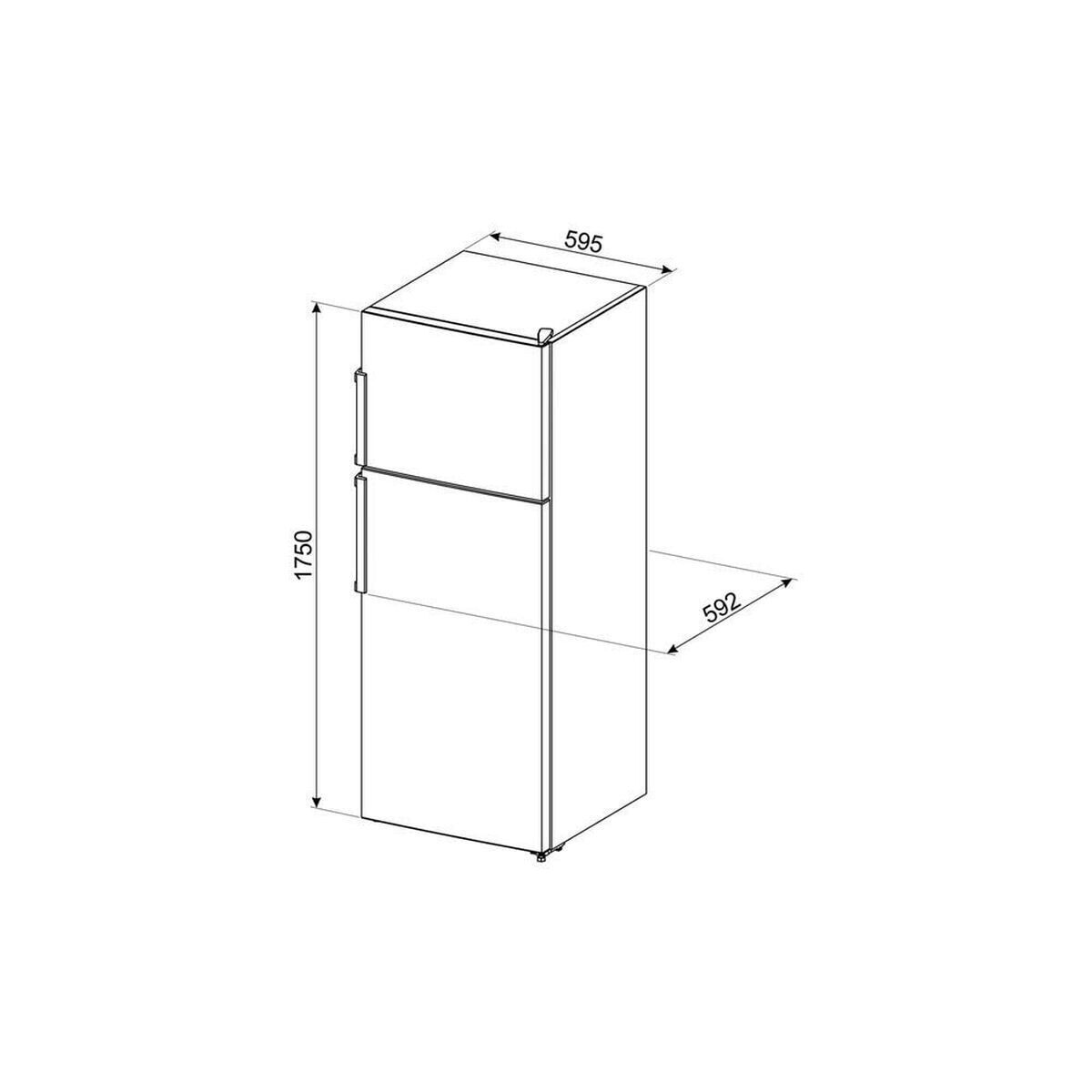 Smeg FD32F Ψυγείο Δίπορτο Υ175xΠ59.5xΒ56.2εκ. Λευκό