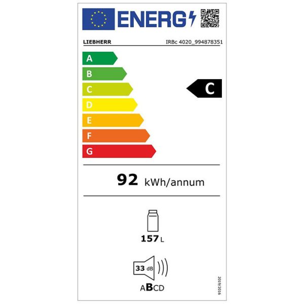 Liebherr IRBc 4020 Plus BioFresh Εντοιχιζόμενο Ψυγείο Συντήρησης Υ104xΠ57xΒ55εκ. Λευκό