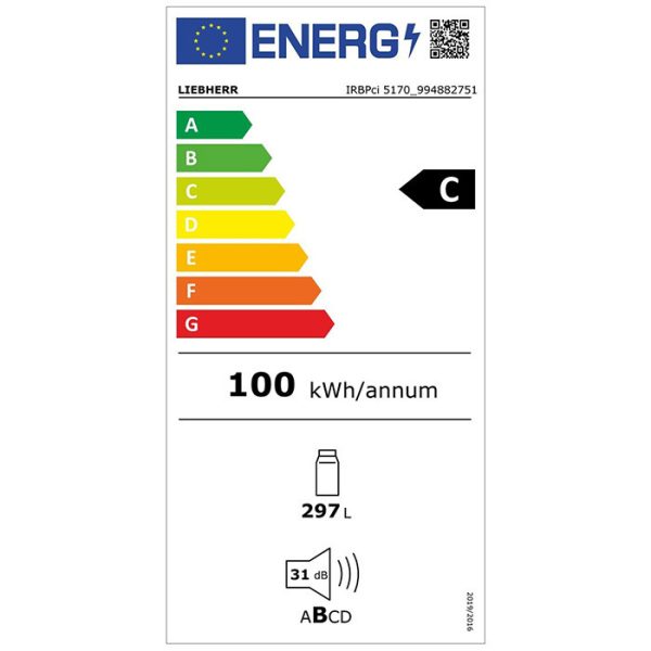 Liebherr IRBPci 5170 Peak BioFresh Εντοιχιζόμενο Ψυγείο Συντήρησης Υ178.8xΠ57xΒ55εκ. Λευκό