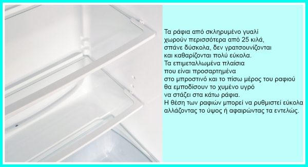 Snaige FR26SM-PRDG0E3 Retro Ψυγείο Δίπορτο Υ165.5xΠ56xΒ63εκ. Πράσινο