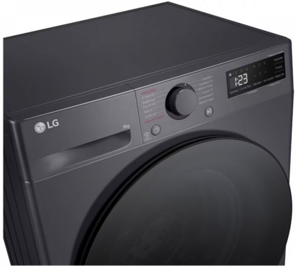 LG Πλυντήριο Ρούχων 9kg 1200 Στροφών Γκρι F2R5009TSMB