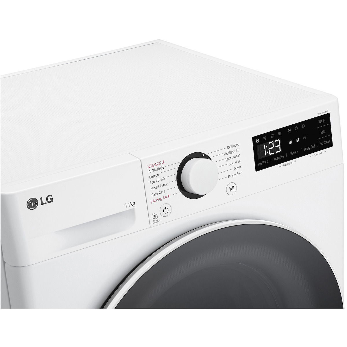 LG Πλυντήριο Ρούχων 11kg με Ατμό 1400 Στροφών F4WR511S0W