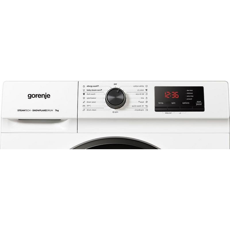 Gorenje Πλυντήριο Ρούχων 7kg με Ατμό 1200 Στροφών WNHVB72SDS