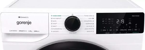 Gorenje Πλυντήριο Ρούχων 9kg 1400 Στροφών WNA94ARWIFI