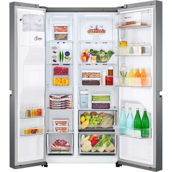 LG GSLV31DSXE Ψυγείο Ντουλάπα 634lt Total NoFrost Υ179xΠ91.3xΒ74.3εκ. Inox