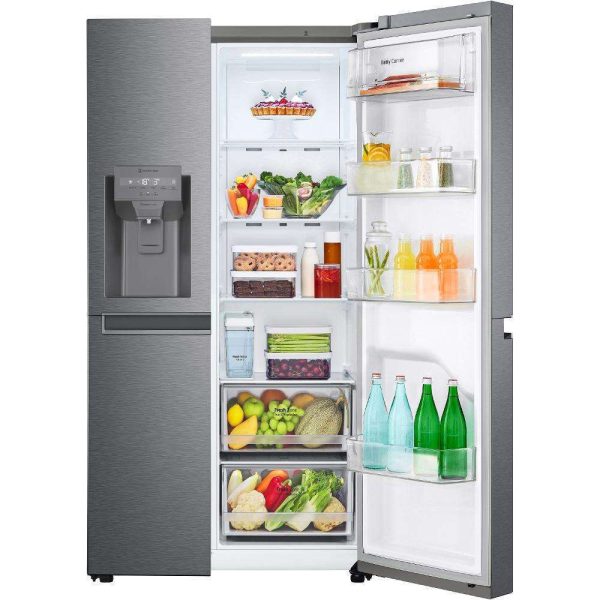 LG GSLV31DSXE Ψυγείο Ντουλάπα 634lt Total NoFrost Υ179xΠ91.3xΒ74.3εκ. Inox