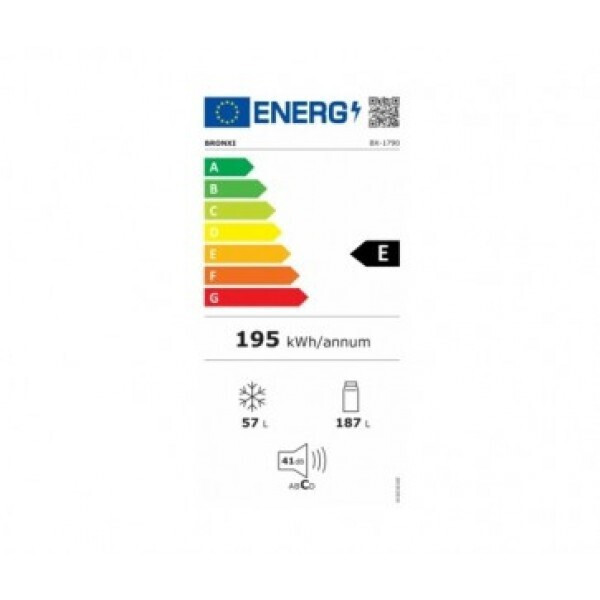 Bronxi BX-1790 BK BX-1790 BK Ψυγείο Δίπορτο Υ175xΠ55xΒ58.5εκ. Μαύρο