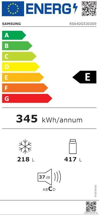 Samsung RS64DG5303S9EF Ψυγείο Ντουλάπα Total NoFrost Υ178xΠ91xΒ71.6εκ. Inox