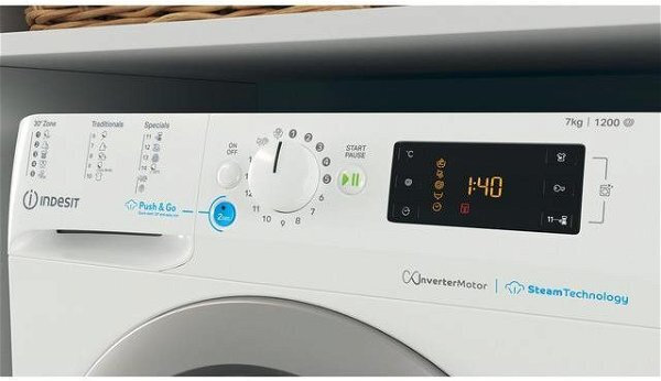 Indesit Πλυντήριο Ρούχων 7kg BWSE 71295X WSV EU