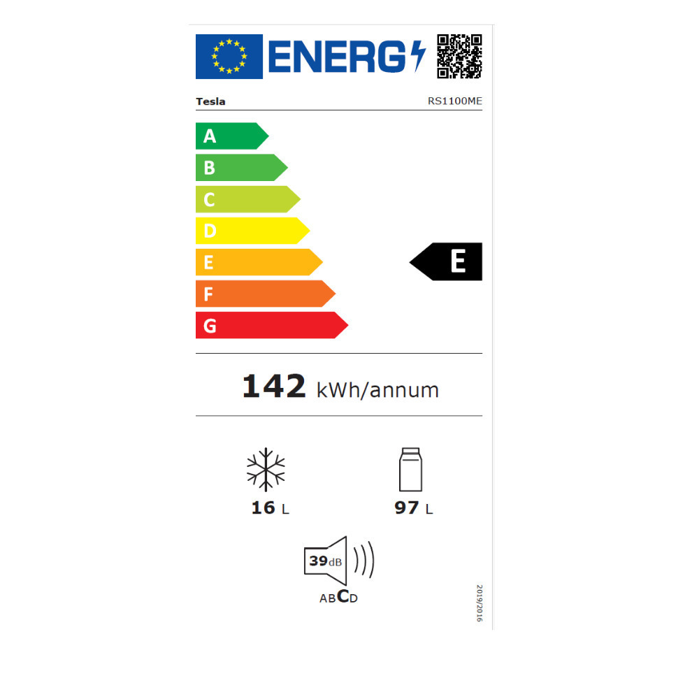 Tesla RS1100ME Mini Bar 113lt Υ84.5xΠ55.3xΒ57.4εκ. Λευκό