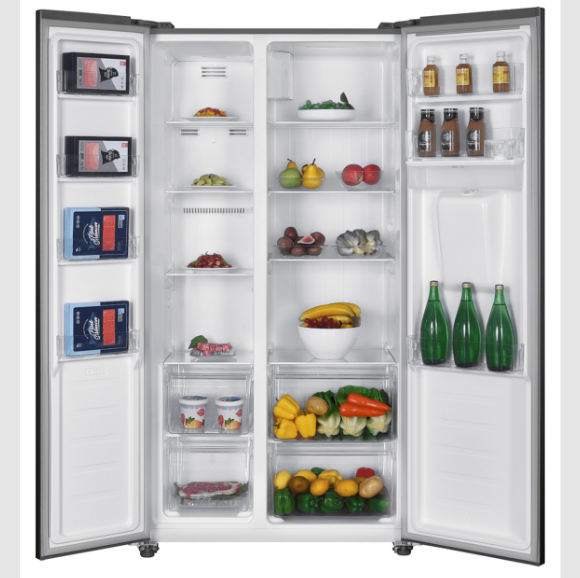 Daewoo CSMSBS1ELVB3-EU Ψυγείο Ντουλάπα 439lt Total NoFrost Υ177xΠ90xΒ59εκ. Inox