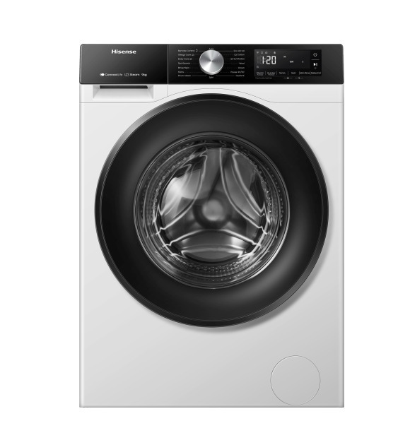 Hisense Πλυντήριο Ρούχων 9kg με Ατμό 1400 Στροφών WF3S9043BW3